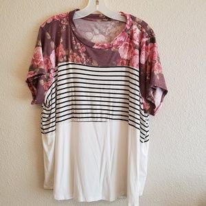 Maurices 24/7 Nothing but Roses Tee